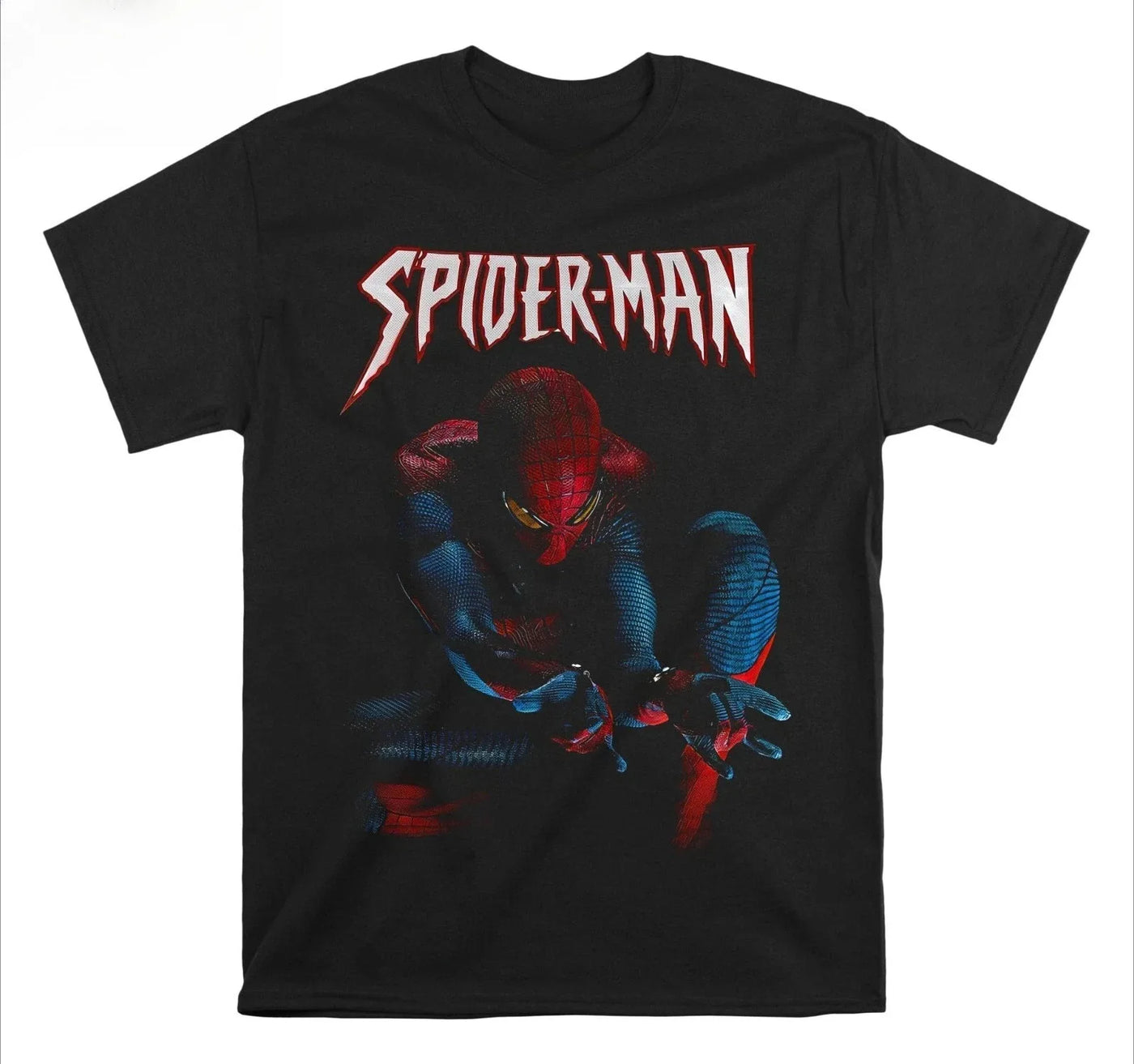Marvel Spider-Man Graphic Printing Summer Autumn Winter Cotton Men's and Women's Oversized T-shirts Short Sleeves Outdoor Sports