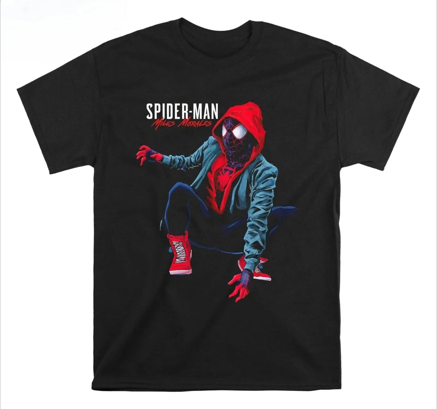 Marvel Spider-Man Graphic Printing Summer Autumn Winter Cotton Men's and Women's Oversized T-shirts Short Sleeves Outdoor Sports